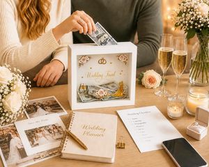 XFL Boîte à monnaie en acrylique personnalisée de haute qualité pour épargne de mariage, pot de mariage, fonds de lune de miel, vente en gros usine - Product Image 2