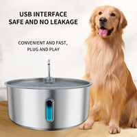 Fontaine à eau pour animaux de compagnie 8L sans batterie pour maisons multi-animaux, avec têtes de distribution en forme de tête de chat et de ressort, vente en gros OEM