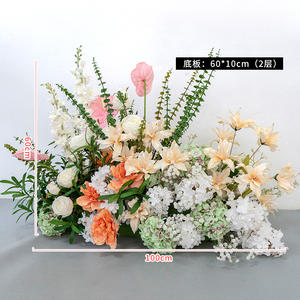 Nouvelles fleurs artificielles pour mariage, arrangement floral décoratif pour allée centrale, fleurs décoratives pour décorations de mariage - Product Image 6