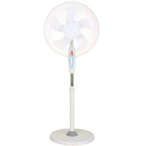 <span class=keywords><strong>Ventilateur</strong></span> mécanique de haute qualité au meilleur <span class=keywords><strong>prix</strong></span>, 5 pales blanches, 16 pouces, base en plastique, hauteur réglable, oscillant, pour usage domestique et extérieur - Product Image 1