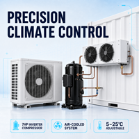 Cámara de Cultivo de Hongos de Ahorro Energético con Potencia Operativa de 5500W, Compresor de 7HP y Sistema de Refrigeración Ajustable de 5-25°C