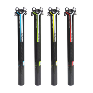 Quehan carbono bici sillín <span class=keywords><strong>MTB</strong></span>/camino bicicleta partes 27,2, 30,8, 31,6mm * 350/400mm de aluminio la cabeza de rojo azul verde amarillo brillo - Product Image 1