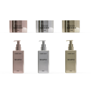 500ml 200ml 250ml Pet nhựa kim loại kết thúc mỹ phẩm mặt Kem dưỡng ẩm cơ thể Lotion, chăm sóc tóc dầu gội chai Jar container - Product Image 3