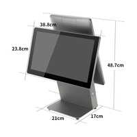 Terminal de point de vente tout-en-un LICON WLL-E19S 15,6 pouces avec écran tactile capacitif 10 points Full HD, processeur Android J6412, 2 Go de RAM, 64 Go de SSD, WiFi 6