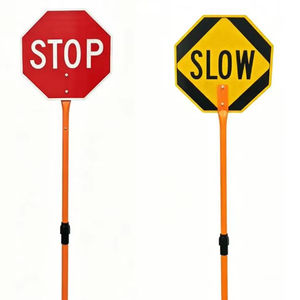 Panneau Stop/Lentement avec poignée et bâton - Product Image 1