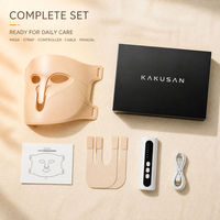 Masque facial LED pour la luminothérapie, masque facial à 3 modes de couleur, dispositif de beauté à infrarouge proche, OEM ODM