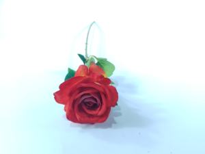 زهرة وردة مخملية اصطناعية عالية الجودة مصنوعة يدويًا من قماش الحرير مع ساق طويلة لتزيين حفلات الزفاف وأعياد الميلاد - Product Image 6