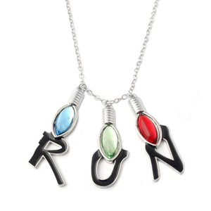Set di Gioielli Ispirati a Stranger Things, Portachiavi in Metallo, Anello Portachiavi Auto, Ciondolo per Borsa, Collana, Regalo Elegante e da Collezione - Product Image 5