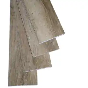 Valinge-suelo con cerradura de clic, alto brillo, barato, personalizado, grano de madera, Spc