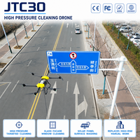 Drone de nettoyage haute pression UAV à jet d'eau de précision pour vitres de grande hauteur, performances de vol stables pour l'entretien des propriétés commerciales