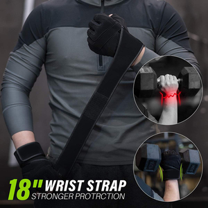 Comfort Fitness Exercise Wrist Support Cross <strong>Training</strong> Men Full Palm Protection Extra Hand Grips Workout Gloves Weight Lifting - Product Image 4