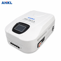 Stabilisateur de tension mural 8KVA à boîtier blanc, numérique AVR monophasé 220V pour usage intérieur, 140V à 250V