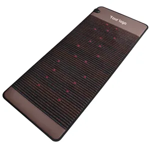 Fiable PEMF Lumière Rouge Infrarouge chauffé tourmaline matelas en cristal de jade PEMF tapis de santé de thérapie magnétique