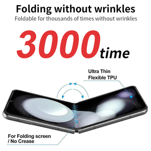 Flip5 Protecteur d'écran de confidentialité pour Samsung Galaxy <span class=keywords><strong>Z</strong></span> Flip 4 Fold5 Film souple Protection anti-espion Hydrogel F doux résistant aux rayures - Product Image 6
