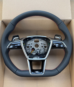 Volante de Fibra de Carbono para <span class=keywords><strong>Audi</strong></span> A4L A6L A5 A3 A7 Q5 Q7RS3 RS4 <span class=keywords><strong>S4</strong></span> S5 S6 RS3 RS5 RS7 R8, Volante Personalizado para Automóvil - Product Image 1