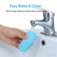 Couvre-bouteille en silicone anti-fuite Youyixuan YYX-666, best-seller transfrontalier, indispensable pour les voyages, ensemble de voyage, articles de toilette, bleu