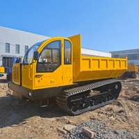Camion benne sur chenilles 10 tonnes Euro 2 de haute qualité, neuf, avec moteur diesel Yuchai, conduite à gauche, pour mines, fermes et terrains accidentés Kuangcheng