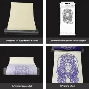 Impresora Térmica Portátil Df A4 de 216 mm, Inalámbrica, Compatible con Android, iOS y Laptops, para Viajes y Oficina - Product Image 4