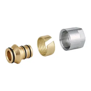 Plumbing brass manifold fittings for pipe connection euro conus manifold connector adaptor