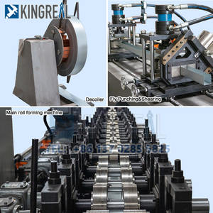 2024 Trockenbau-Stiftschleife und Raupenrollenformmaschine Wandwinkelprofil-Kaltformmaschine mit L/W-Form kundenspezifisches Design - Product Image 3