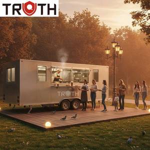 Truth Maßgefertigter Food Truck Kaffee-Anhänger Straßenverkäufer Food Van Kaffee-Hotdog-Wagen Kleiner Vintage-Food-Trailer Vollständig Ausgestattet - Product Image 1
