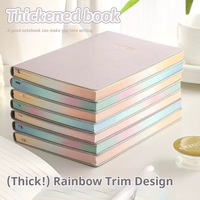 Carnet de notes en cuir PU A5, couverture souple, pour cadeau, bureau, école, maison