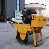 Rouleaux compresseurs vibrants professionnels à tambour unique de 350 kg pour l'exportation, mini-compacteurs de sol pour la compactation des terres