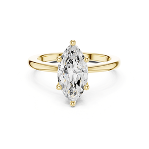 Elegante Anillo de Compromiso Clásico con Diamante Solitario Marquise de Moissanita de 1.5 Quilates, Chapado en Plata de Ley 925, para Bodas y Fiestas de Lujo - Product Image 3