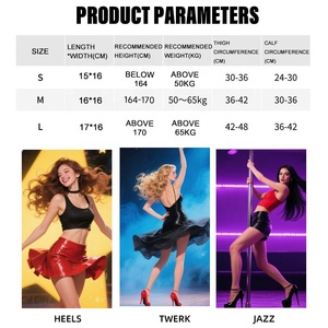 Orijinal yansıtıcı tasarım yüksek kalite çelik direk dans diz pedleri <span class=keywords><strong>Brace</strong></span> dans bale Fitness salonu Yoga için - Product Image 5