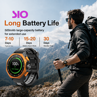 Reloj Inteligente con Bluetooth 5.3, Resistente al Agua 5ATM, Correa de Silicona Líquida, Carcasa de Aleación de Zinc, Batería de 500 mAh, Multi-idioma, Reloj Inteligente Deportivo