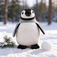 Peluche pingouin personnalisée, jouet en peluche doux et mignon, pingouin de l'Antarctique, vente en gros, OEM, ODM, fabricant de logos personnalisés, cadeau pour enfants