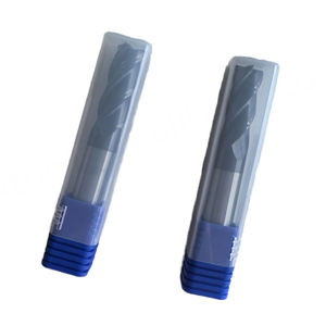 Fraise à bout CNC ZCC HM-4R-D12.0 R1.0, 4 cannelures, tige droite, avec tête carrée globale, 100% d'origine - Product Image 1