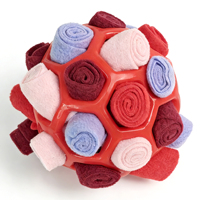Balle de puzzle interactive classique en peluche pour chien, distributeur de friandises, jouet labyrinthe en TPR pour jeu en extérieur et en intérieur