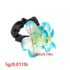 Accesorios para el Cabello de Novia, Flor Artificial Hawaiana de Hibisco, Orquídea y Plumeria, Diadema con Flores de Malasia para Mujer - Product Image 3