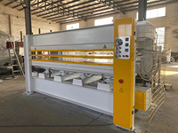 Presse à chaud hydraulique pour bois Green Giant, force de serrage 1200KN, chauffage à l'huile thermique haute précision, puissance 42KW, 3 couches 8
