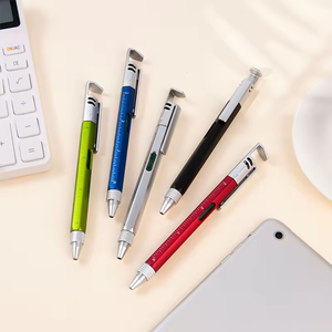 Custom Multi Function <strong>Tool</strong> 6 in 1 Ballpoint Pen High Quality Level Scale Ruler Phone Holder <strong>Office</strong> Festival Advertising - Product Image 5