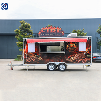 Remorque de cuisine mobile commerciale entièrement équipée pour tacos, burgers, restauration rapide de rue, camion de restauration, chariot de vente ambulante