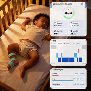 Viatom BabyO2 Oxymètre numérique Bluetooth <span class=keywords><strong>Appareil</strong></span> pour apnée du sommeil <span class=keywords><strong>de</strong></span> l'enfant Oxymètre <span class=keywords><strong>de</strong></span> pouls du nouveau-né - Product Image 4