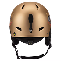 Casque de ski doré de haute qualité, design personnalisé original, CE ASTM, pour adultes, avec lunettes de ski