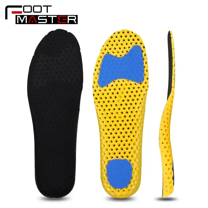 Blue Light Breathable EVA Inner Sole Shock Absorption Sport Running Insoles For Shoe