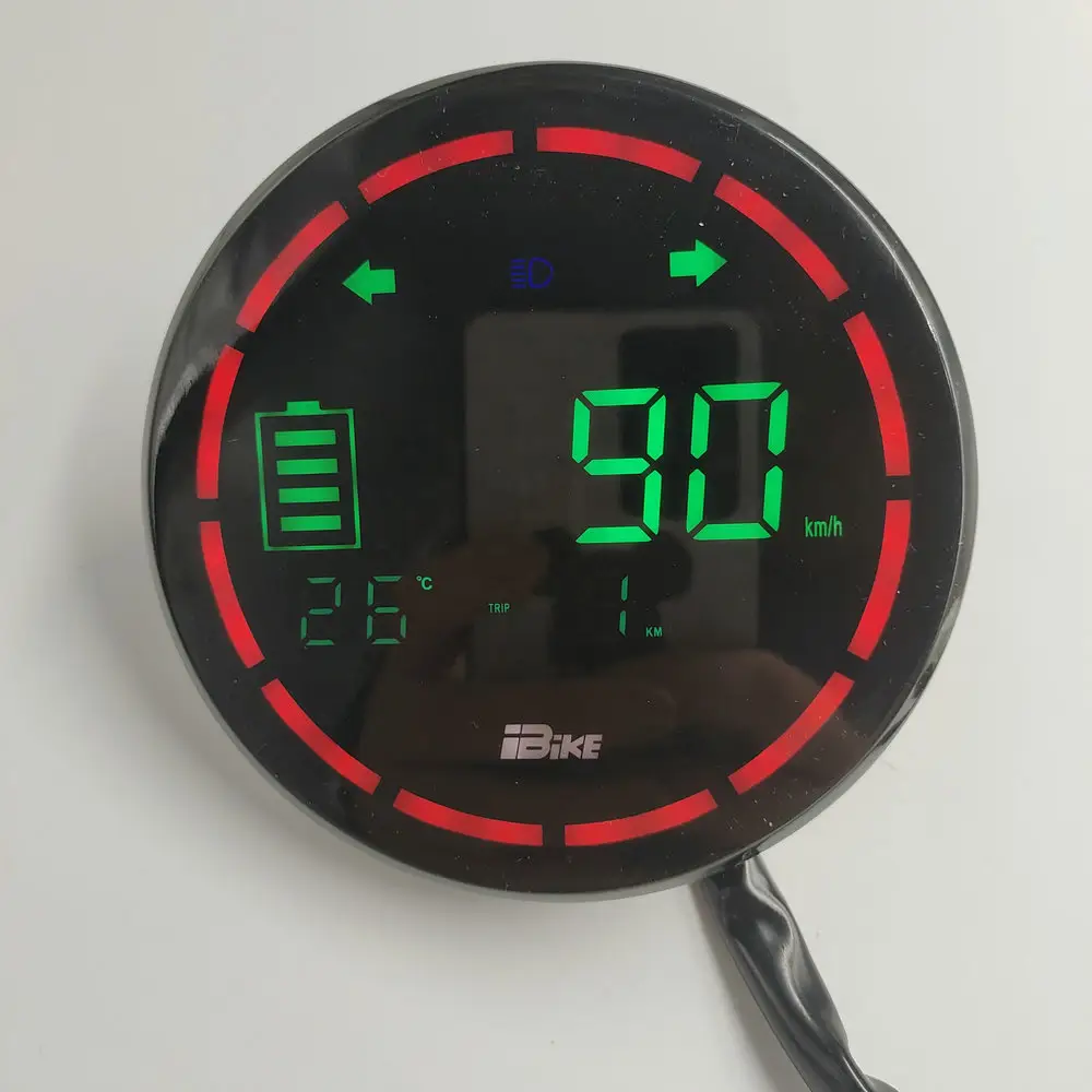 DISPLAY LCD muslimex con Clip + indicatore di livello della batteria parti di Scooter elettrico strumento e-Bike MTB parte di conversione del cruscotto