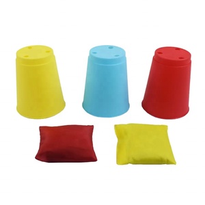 Jeu <span class=keywords><strong>de</strong></span> <span class=keywords><strong>lancer</strong></span> <span class=keywords><strong>de</strong></span> sac <span class=keywords><strong>de</strong></span> haricots avec gobelets en plastique pour jouer au jardin en plein air - Product Image 5