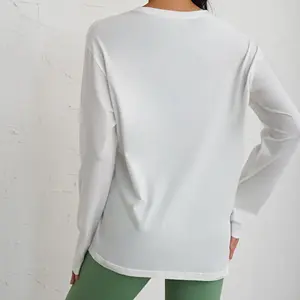 Latest T-Shirts Long sleeves Top One piece Women Solid color Sports& Casual design