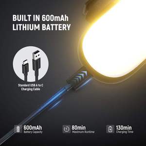 Luce LED Portatile BASICS 12V 3W per Selfie, per Fotocamera Smartphone, Batteria 600mAh, CRI95, 3 Modalità Colore, per <span class=keywords><strong>iPhone</strong></span>/iPad/Webcam Laptop - Product Image 5