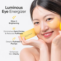 Patchs pour les yeux à la vitamine C, marque privée, éclaircissants et hydratants, masques pour le contour des yeux à l'acide tranexamique, à la caféine et à l'acide hyaluronique