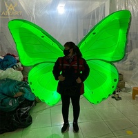 Costume gonflable adulte pour activités de plein air, ailes de papillon gonflables ange LED pour costume