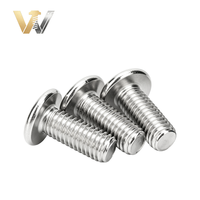 Edelstahl 304 Flachkopfschrauben mit Innensechskant, Ultraflach, Niedrigprofil, M2 M2.5 M3 M4 M5 M6