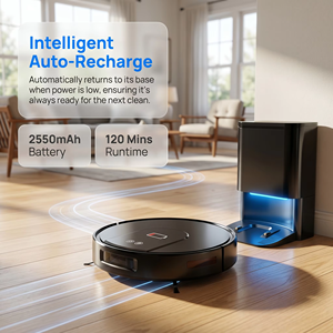 3500Pa Gyroscope Navigation <b>Robot</b> <b>Vacuum</b> Cleaner GV2G-SJ Mop Automatic Cleaning Self-Emptying App-Controlled for Plastic Hotel - Product Image 6