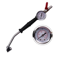 Adaptateur de compresseur d'air gonflable pour le gonflage des pneus de vélo, moto, automobile avec buse de gonflage rapide et manomètre