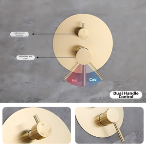 Système de <span class=keywords><strong>douche</strong></span> encastré rond en acier inoxydable 304 de qualité supérieure avec options de fonctions flexibles pour la maison et l'hôtel - Product Image 4